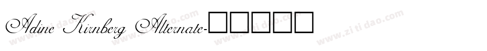 Adine Kirnberg Alternate字体转换